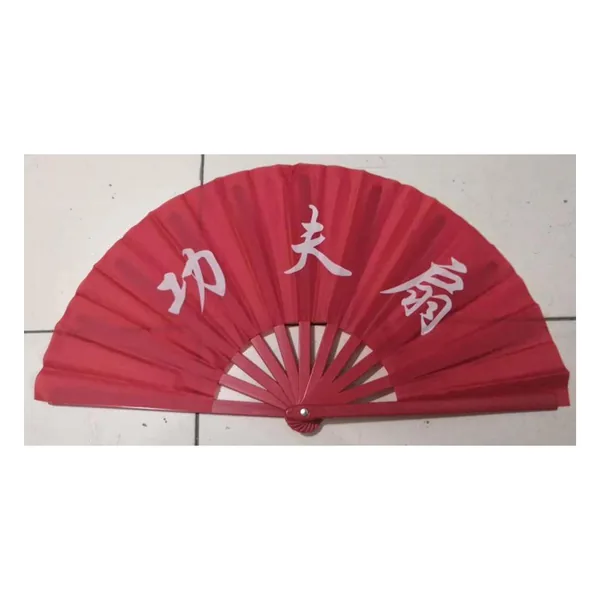 Abanico de kung fu personalizado 33 cm, rojo