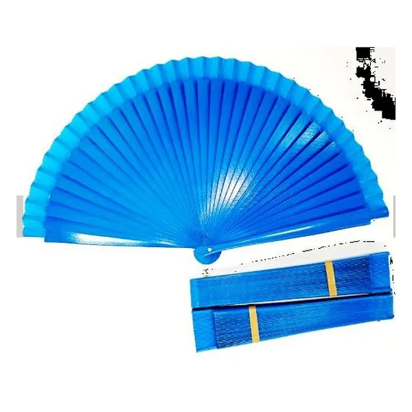 Abanico de madera bicolor personalizado, amarillo y azul — diseño de stock 5