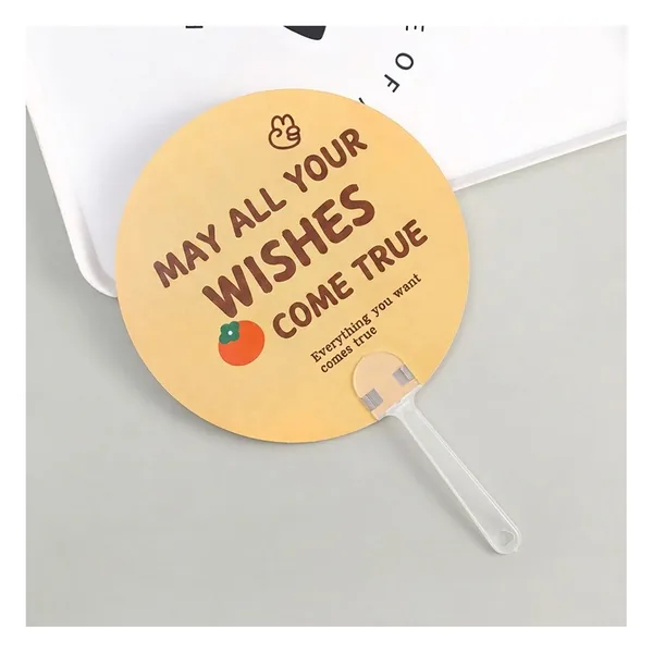 Pai pai redondo personalizado, impresión a todo color — diseño de stock 6